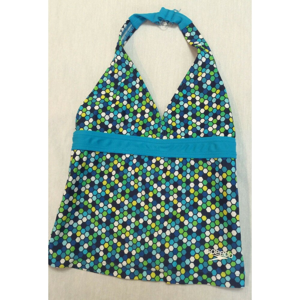 SPEEDO GIRLS SWIM TANKINI TOP SIZE 7